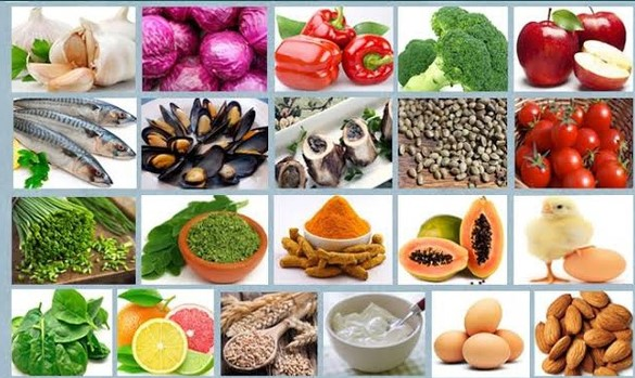 variety of healthy food
