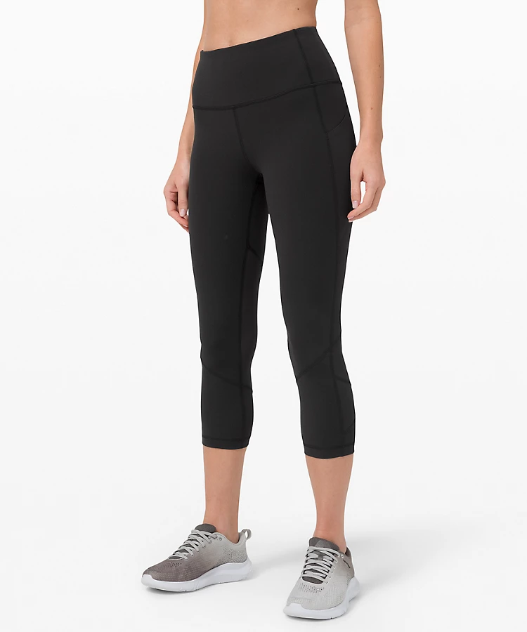 plain black lululemon leggings