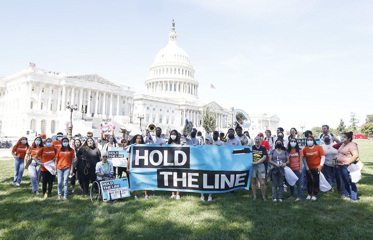 Image of Hold the Line protesters