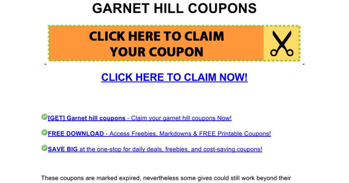hill coupons Google Docs