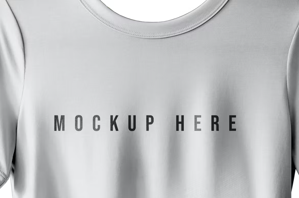 Focused White T shirt Mockup
