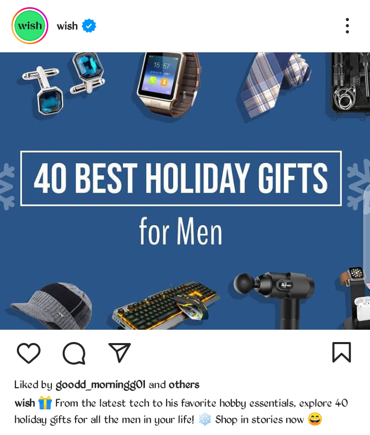 Wish's Holiday List Ad