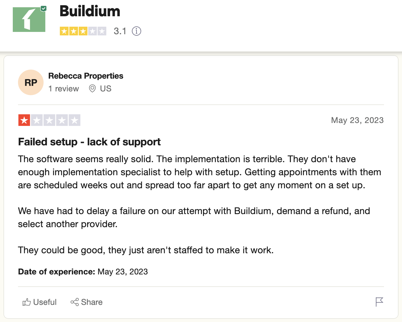 Buildium review complaints