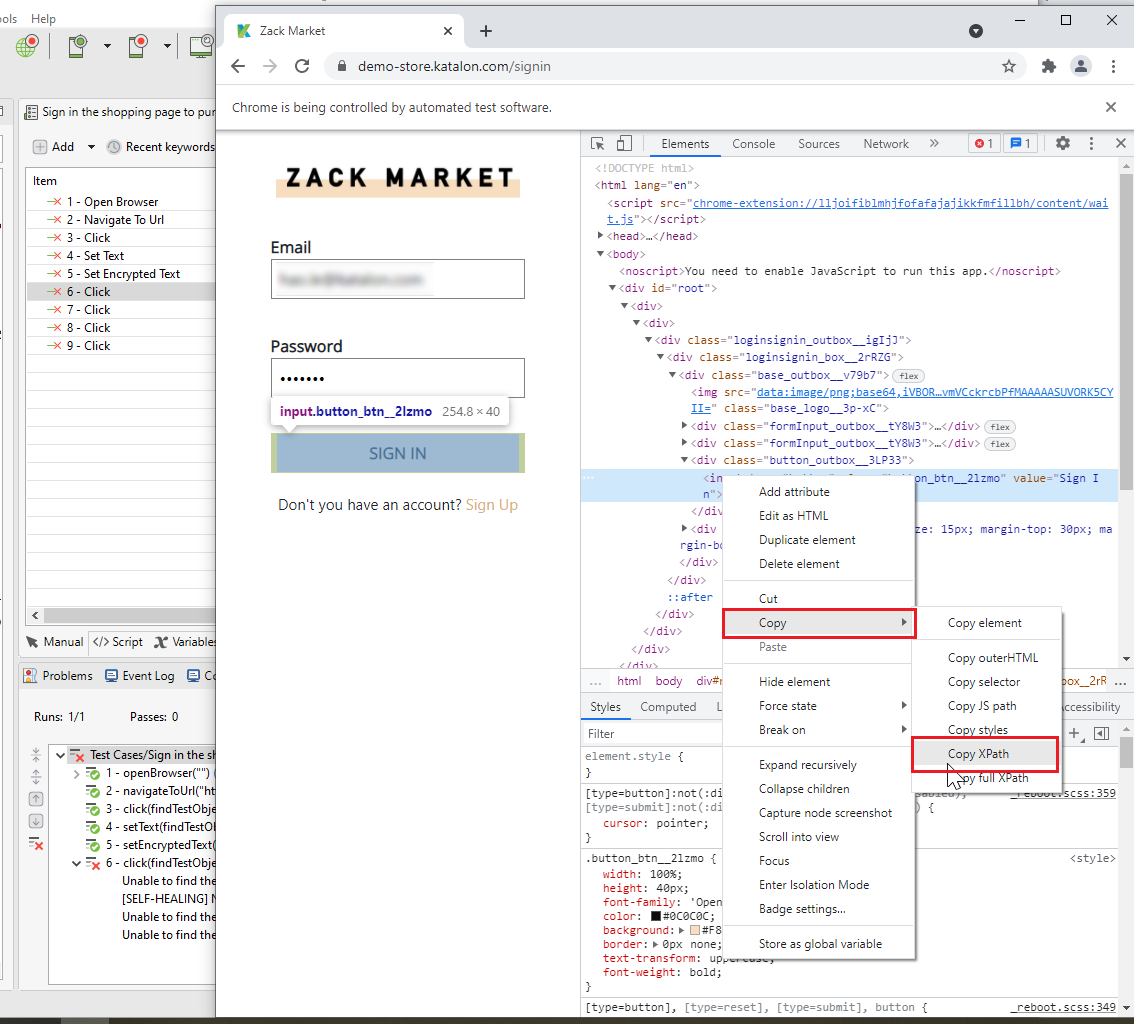 Error Script