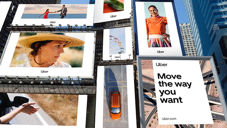 Uber's advertisement stating "Move the Way you want" - an example of emotive writing