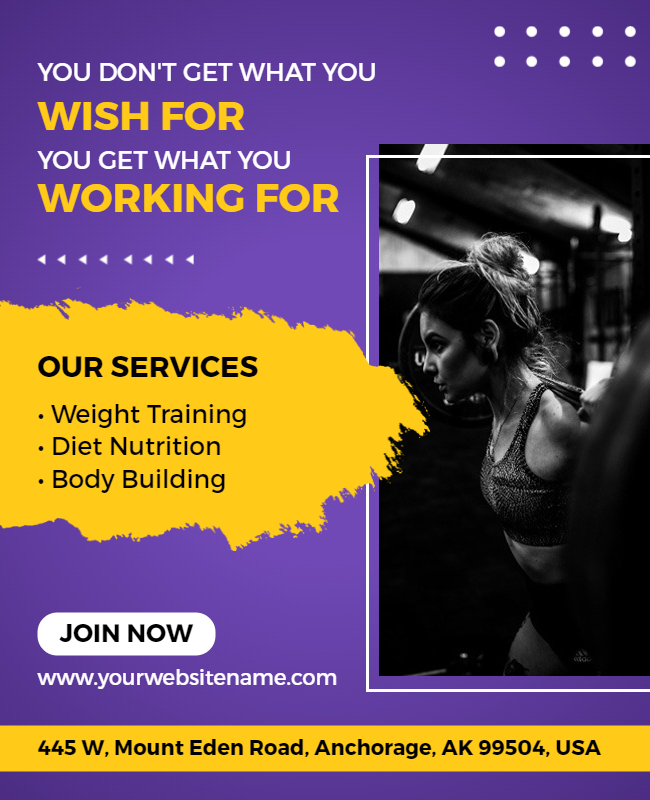 Weightlifting Fitness Flyer