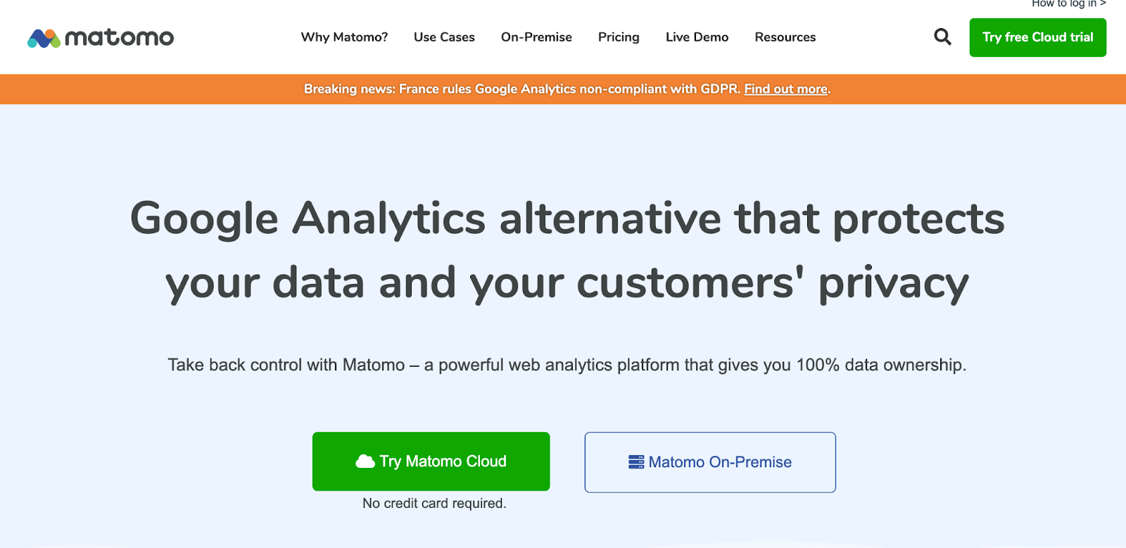 5 herramientas alternativas a Google Analytics legales en la UE - matomo