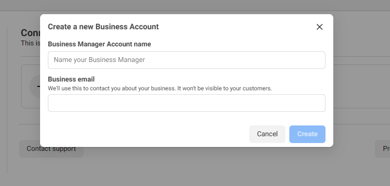 Create a business account to add WooCommerce products to Facebook Shop