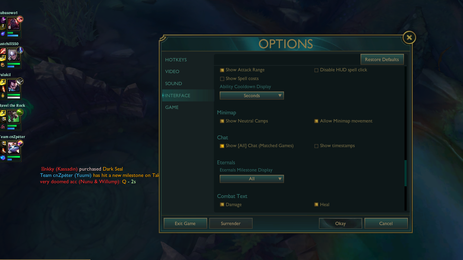 League of Legends - Enabling Chat in Replays
