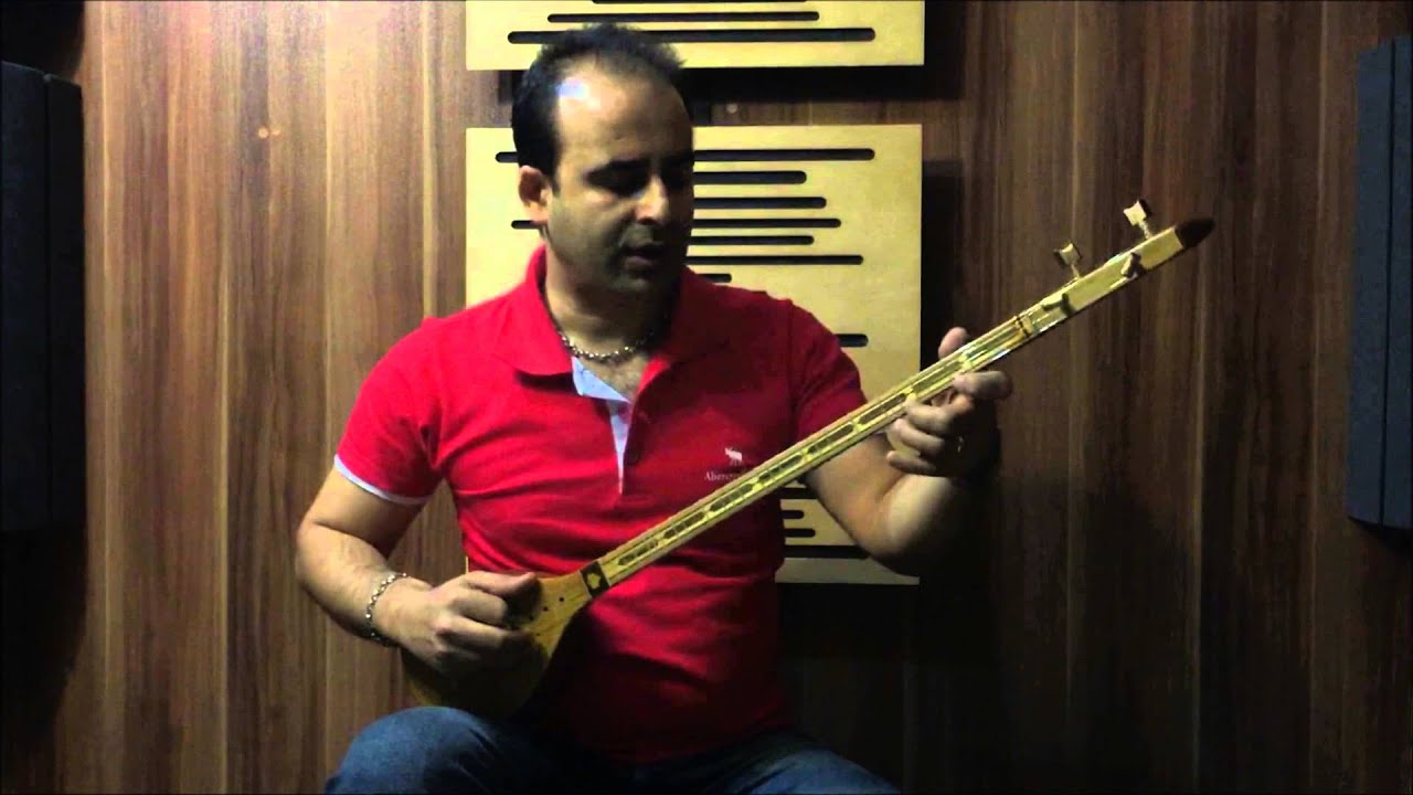 فیلم آموزش تصنیف عقرب زلف کجت علی‌اکبر شیدا سه‌تار نیما فریدونی