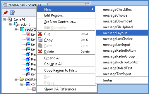 Message Layout in OAF