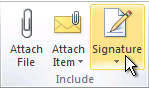 Add Email Signature in Outlook