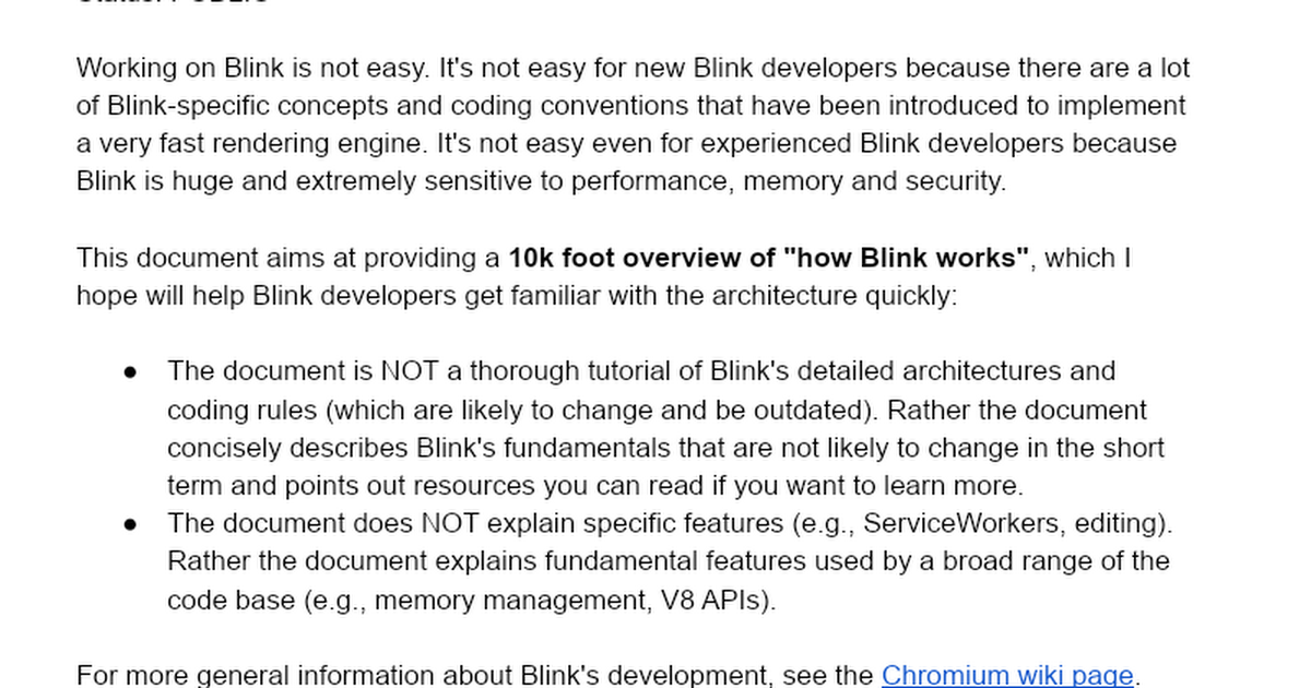 How Blink works