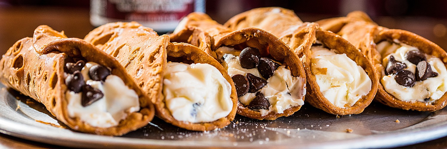 delicious looking cannoli ready to eat