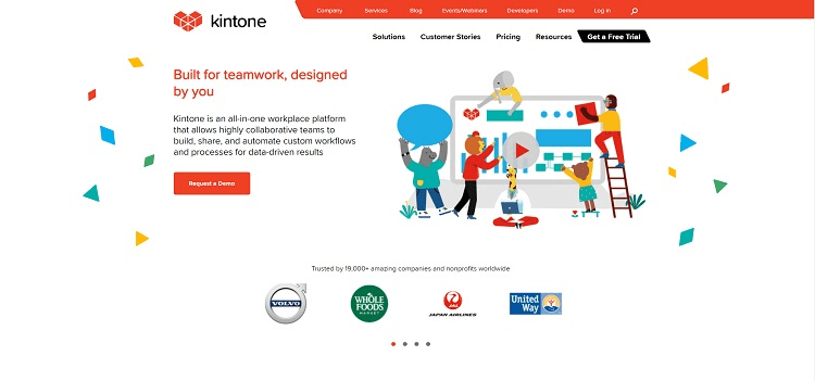 Kintone Homepage