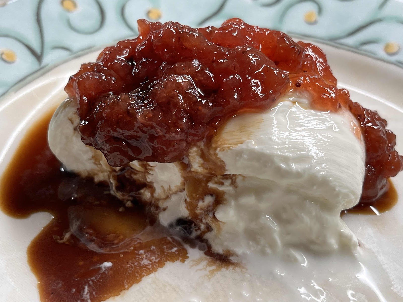 Burrata with Strawberry and Balsamic