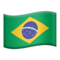 Flag: Brazil on Apple 