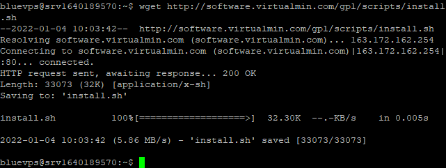 how to install virtualmin on ubuntu bluevps | bluevps