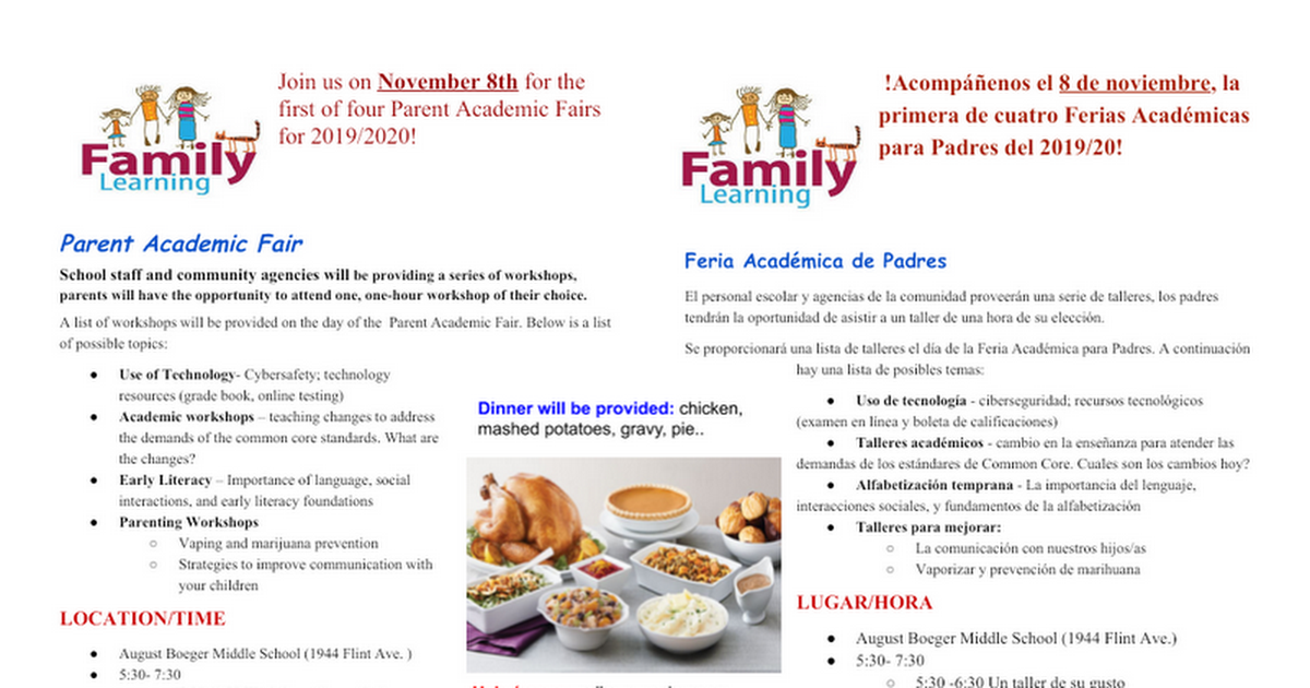 MPESD Flyer-Parent Academic Fair11082019