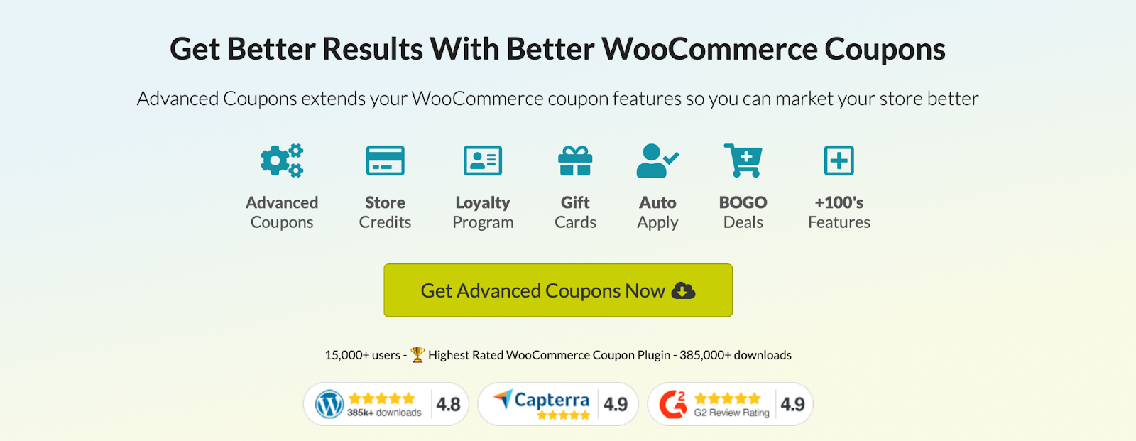 Advanced Coupons is a WooCommerce plugin that can help you create loyalty programs and online coupons.