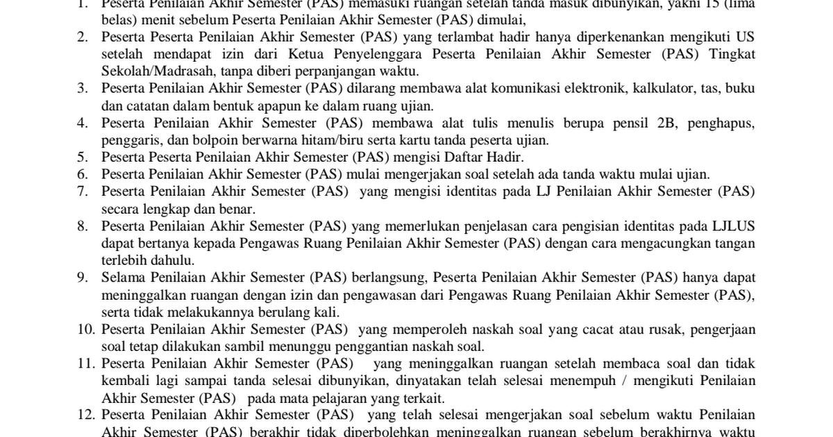 TATA TERTIB PESERTA PENILAIAN AKHIR SEMESTER ( PAS ).pdf - Google Drive