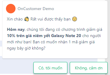 Chatbot OnCustomer