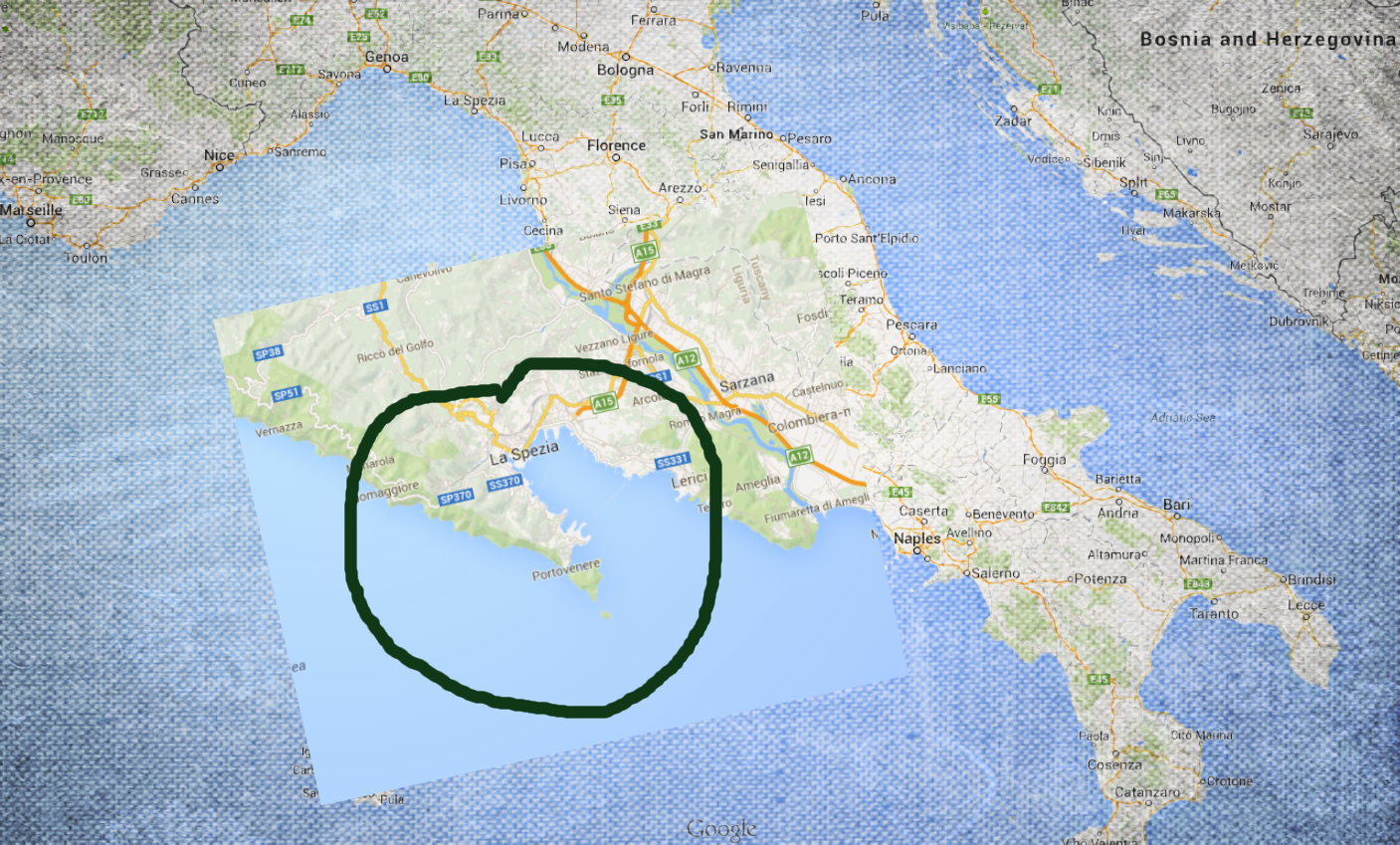 approximate location of Portovergogna