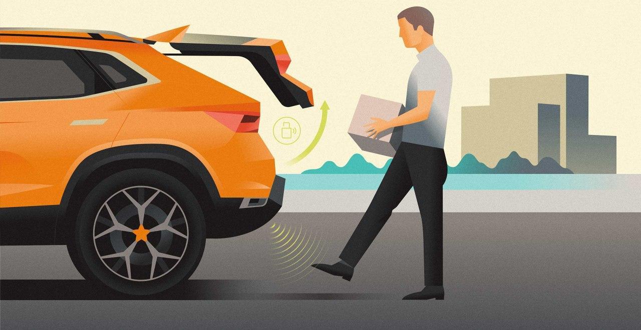 Pedal virtual para abrir el portón trasero del SEAT Alhambra
