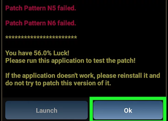 Click Apply- How to Use Lucky Patcher on Android