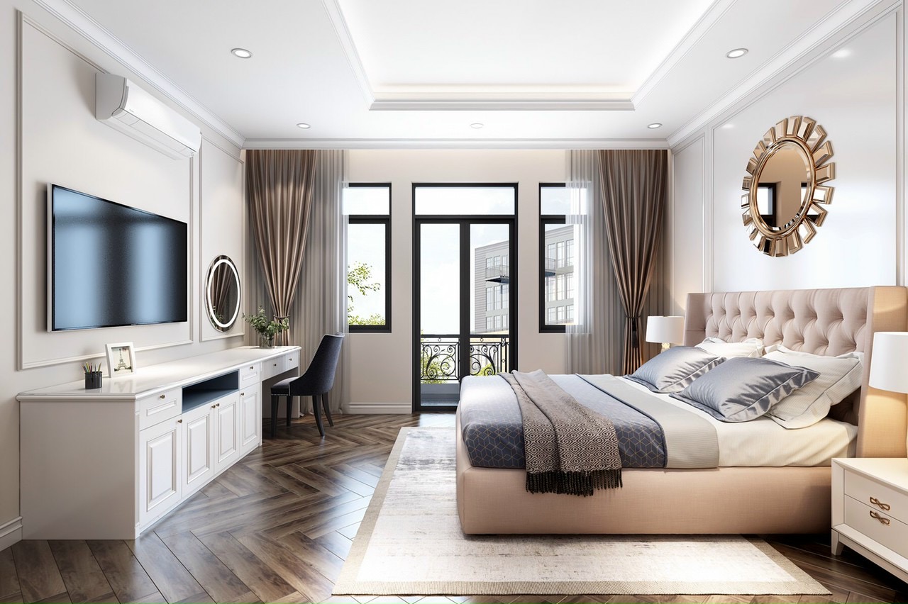 rèm cửa layer 2 lớp để dễ điều chỉnh cường độ ánh sáng