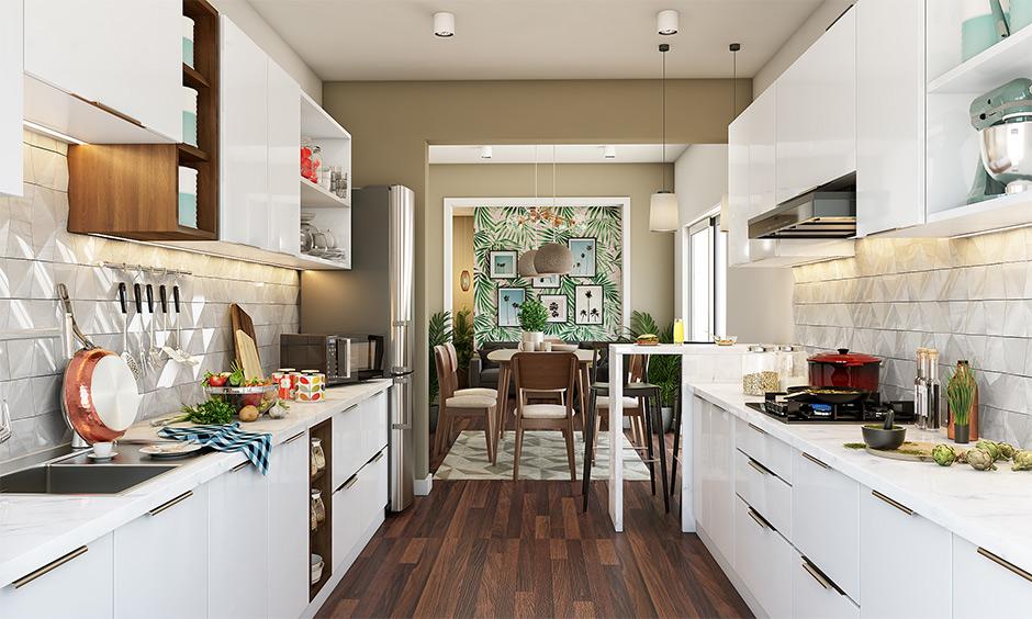 20 Beautiful Parallel Kitchen Designs For Home | DesignCafe