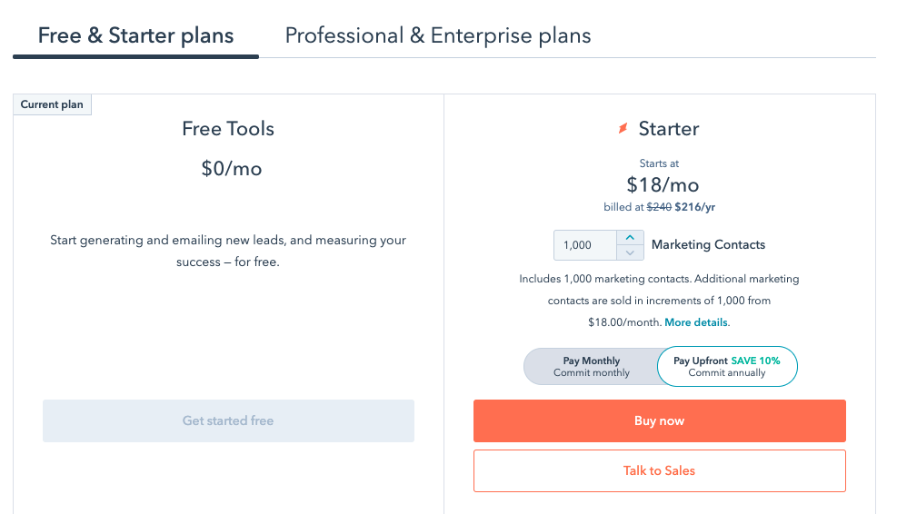 HubSpot vs. Zoho for Real Estate Hubspot Pricing