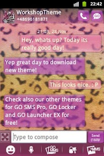 Download GO SMS Theme Panther apk