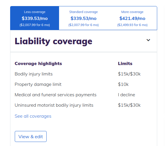 eSurance Tesla Model 3 Insurance Quote