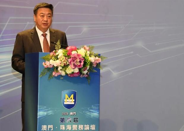 廣東省公安廳廳長李春生，號召下屬要「能力大案、要案」。（珠海公安局官網圖片 / 拍攝日期不詳）
