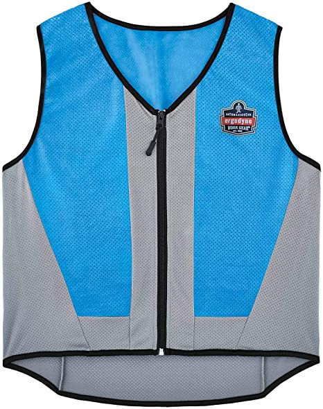 Ergodyne Chill-Its 6667 Cooling Vest, Evaporative PVA Material for Fast Cooling Relief, Blue, XX-Large