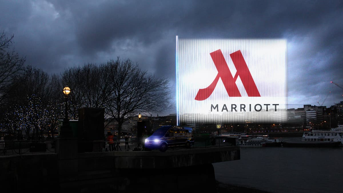 Marriott outdoor advertising