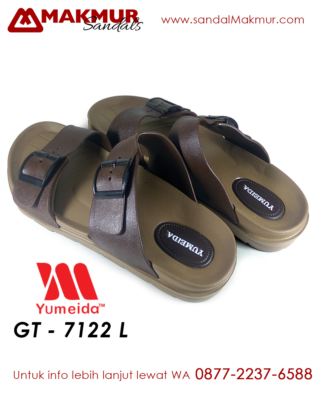 SANDAL  FASHION PRIA YUMEIDA  GT 7122 TOKO SANDAL  MAKMUR