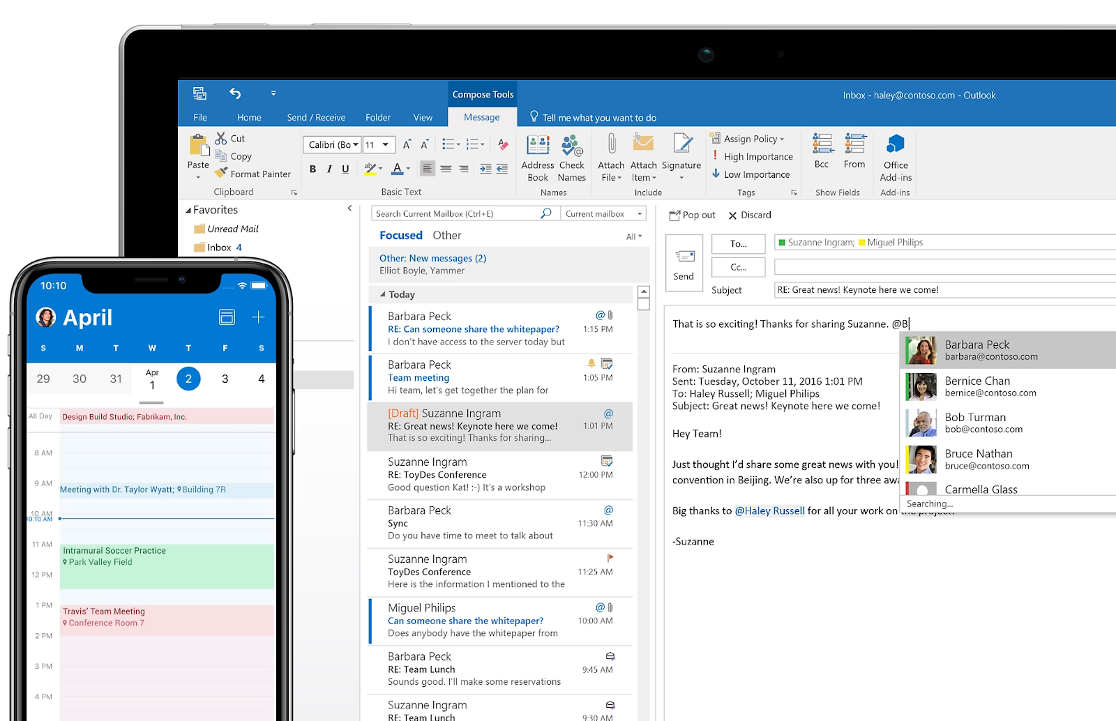 Microsoft Outlook email management tool