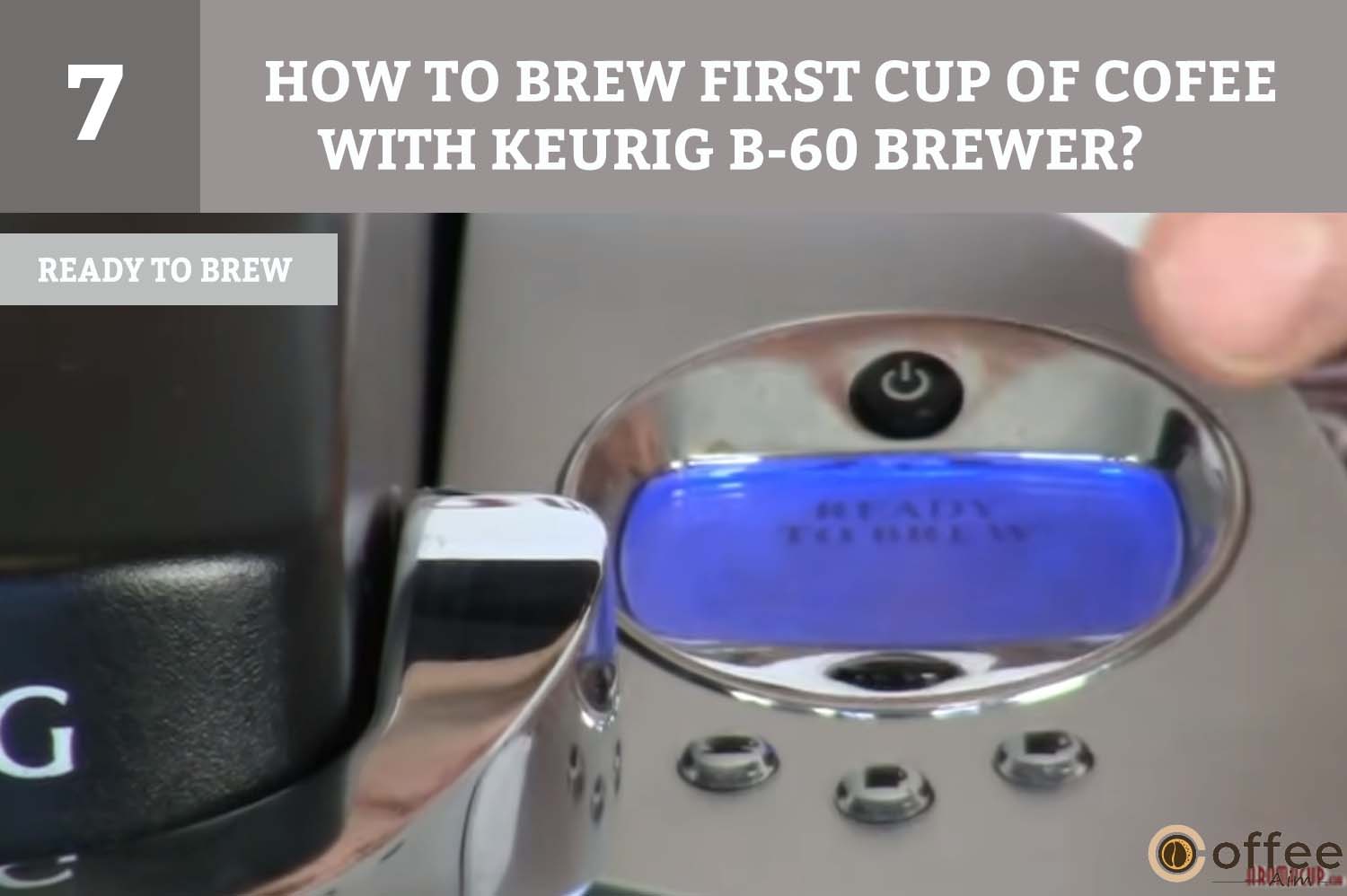 Select your desired brew size (Small Cup, Small Mug, or Large Mug) by pressing the corresponding button for your coffee, tea, or cocoa.