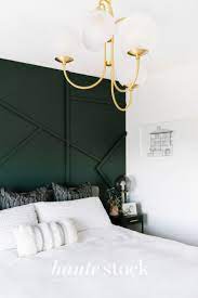 Emerald and White Bedroom Walls.