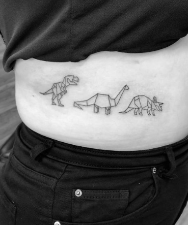 Dinosaur Side Tattoo