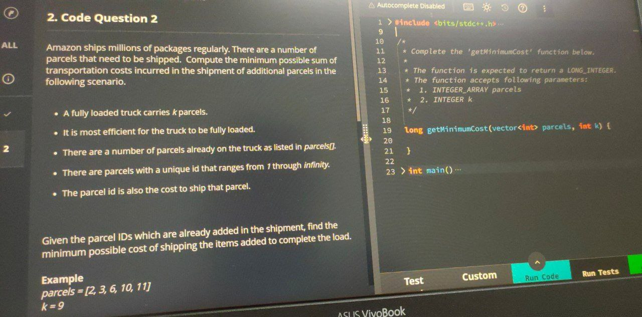 Amazon OA SDE1 Coding Questions and Solutions 2022 Set76