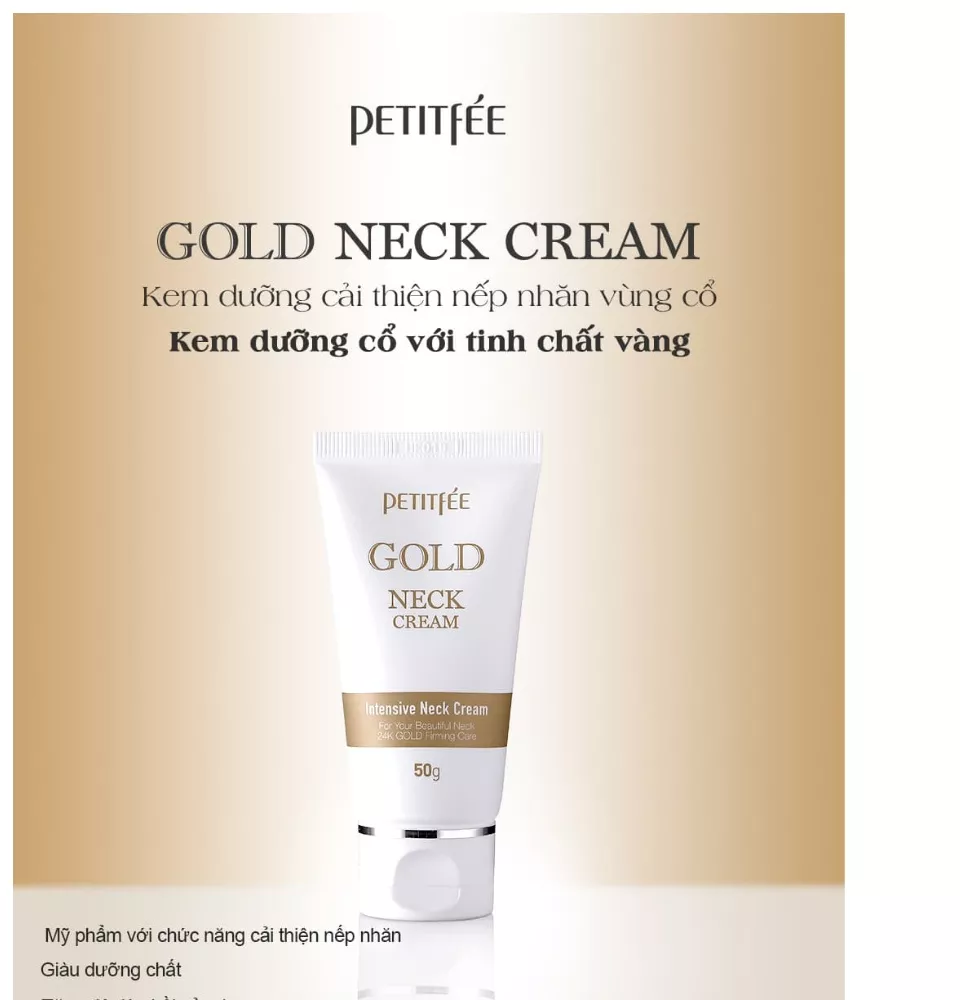 Kem dưỡng vùng cổ Petitfee Gold Neck Cream