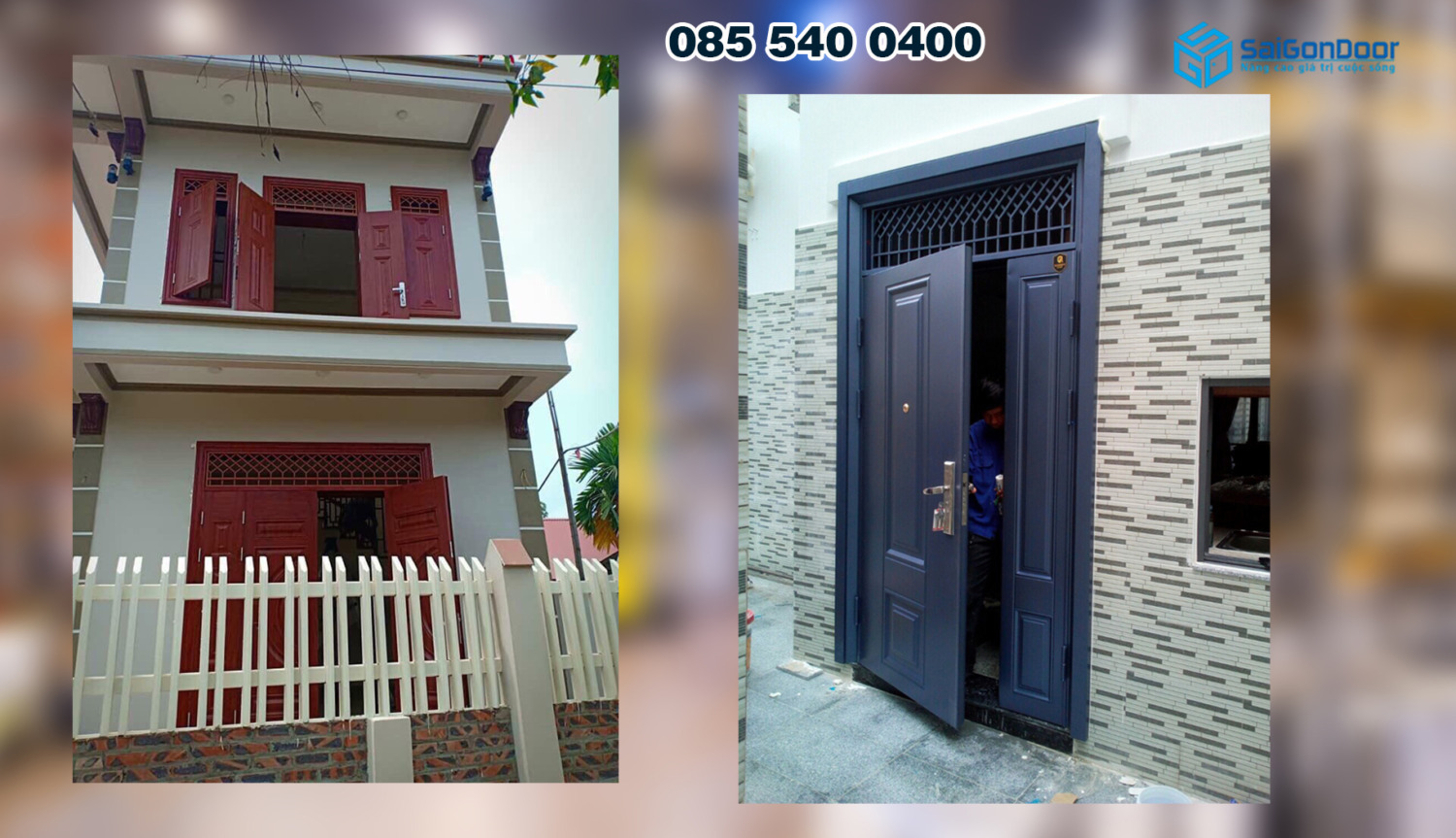 Cửa thép vân gỗ có độ bền cao và khả năng chịu nước tốt Cửa thép vân gỗ có độ bền cao và khả năng chịu nước tốt