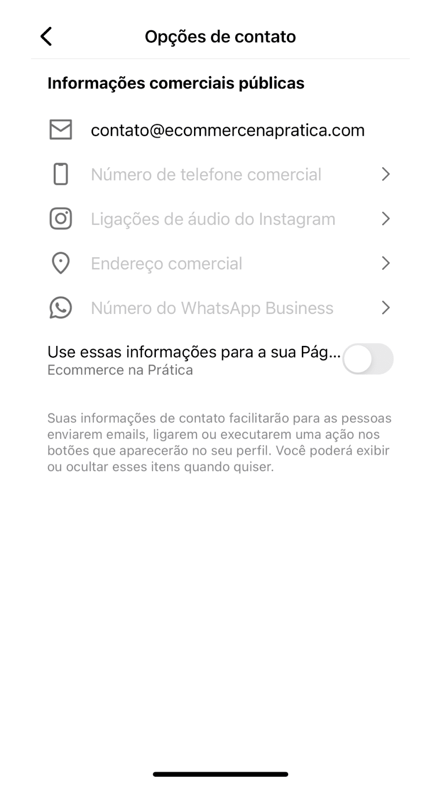 como colocar link no instagram