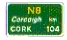 Destination distance information sign