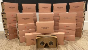 Google cardboard VR headsets