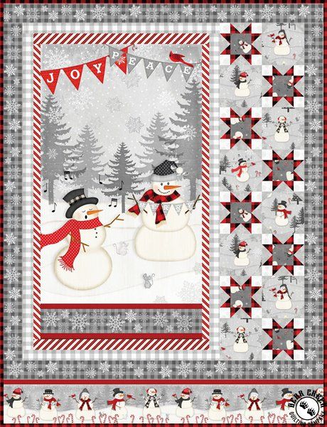 snowy wishes panel quilt patterns