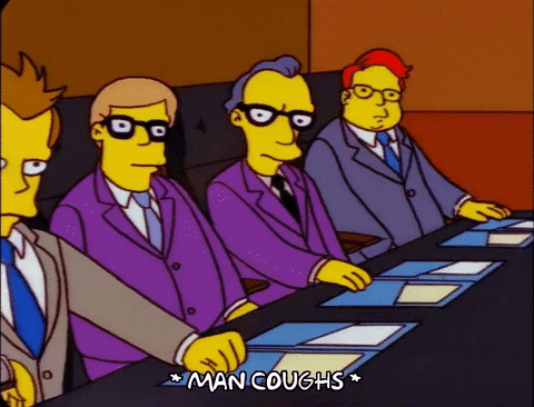Meeting agenda examples: The Simpsons meeting GIF